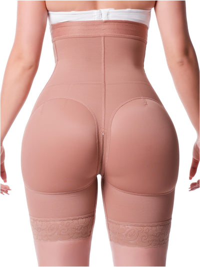 Sonryse 072BF Fajas Colombianas Reductoras Moldeadoras Calzones Levanta Cola Chores Mujer High Waisted Butt Lifting Shaper Shorts Shapewear Mocha 2XL