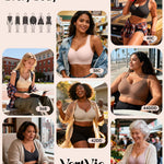 Vertvie Jelly Bras for Women Plus Size Minimizer Soft Wireless Push Up Bra Full Supportive Older Lift Back Coverage Bralette(Skin,42C)