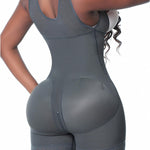 Sonryse Shapewear for women Fajas Colombianas Moldeadoras | Stage 2 Faja Tummy Control Shapewear after Tummy Tuck and Liposuction Black Ash Medium