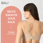 Bali Women's One Smooth U Ultra Light Illusion Neckline Underwire Bra, Nude,36C