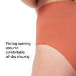 SPANX SPANXshape Everyday Shaping Brief - Core Control Shapewear Underwear - Invisible Under Clothes - Seamless Design - Sedona - Medium