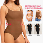 Nebility Shapewear Bodysuit for Women Tummy Control Square Neck Seamless Full Body Shaper Top for Daily Wear Smooths Waist Womens Bodysuits