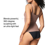 SPANXsculpt Power Series Cami - Camisole Shapewear for Women - Adjustable Straps - V Neck - Soft, Seamless Cami - Cafe Au Lait - X Large
