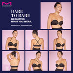 Maidenform Womens Dreamwire Multi-Way Underwire Bra, Strapless 6-Way Convertible Bra, White, 36D US