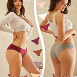 UNDER THE SEA Cotton Underwear for Women 6 Pack Sexy Bikini High Cut Breathable Cheeky Panties Underwear Womens Lingerie Outfits Clothes