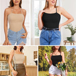 Ellareese Strapless Shapewear Tank Tops Tube Tops for Women Cami Shaper Tummy Control Slimming Camisoles Compression