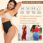 2 Pack Thong Shapewear Waist Cincher Girdle Tummy Control Panties Body Shaper Underwear for Women Seamless Panty
