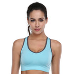 BAOMOSI Women's Seamless Racerback Sports Bra High Impact Support Yoga Gym Workout Fitness Black Blue Grey Purple Rose Red XL