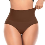 Werena Shapewear for Women Tummy Control Body Shaper High Waitsed Shape wear Panties Shaping Girdle(#A2 Mid Waist Chocolate(seamless),Large)