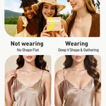 Niidor Strapless Bra Adhesive Backless Sticky Bra with Push Up Invisible Silicone Nude Bra for Low Cut Dresses Comfortable & Secure