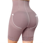 CYDREAM Shapewear for Women - High-Waisted Tummy Control Shorts Butt Lifting Panties Thigh Slimmer Faja Body Shaper Underwear (Purple Brown, Small)