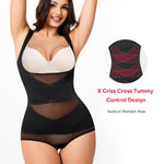 Nebility Shapewear for Women Tummy Control Bodysuit Faja Body Shaper Waist Trainer Snatched Corset Body Suit (Medium,Black)