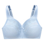 Glamorise Full Figure Plus Size MagicLift Minimizer Bra Wirefree #1003 Light Blue