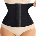 Nebility Waist Trainer For Women Corset Shapewear Tummy Control Waist Cincher Girdle Seamless Postpartum Belly Band (Black, Small)