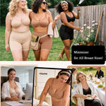 LetsJoli Minimizer Bras for Women Full Coverage Underwire Unlined T Shirt Bra Plus Size Older for Large Bust Light Beige