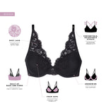 Bali Women's Lace Underwire Bra, One Smooth U Comfort Stretch Full-Coverage Convertible Bra