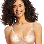 Bali womens One Smooth Smoothing & Concealing Underwire Df3w11 Full Coverage Bra, Sandshell/White Leaf Print, 36C US