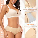 DERCA Butt Lifter Panties Padded Underwear for Women Seamless Booty Pads Hip Enhancer Butt Lifting panty (#A0 Beige,Small)