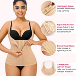 Gotoly Quick Weight Loss, Adjustable Straps Body Shaper Waist Cincher Tank Top (S Fits 21.2-24.4 Inch Waistline, Beige)