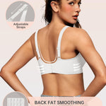 OEAK Womens Deep V Bras Wireless Comfortable Bra Supportive No Underwire Bras Tshirt Push Up Bralettes Plunge Seamless Bra White S