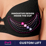 Maidenform Women's Custom Lift Bra, One Fab Fit Underwire Bra, Convertible Straps, Full Coverage Bra