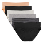 Intimate Portal Maternity Underwear Cotton Pregnancy Postpartum Panties Foldable Under the Bump Briefs 6 Pack Epitome M