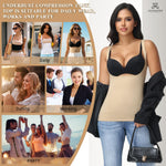 JOYSHAPER Compression Tank Tops for Women Shapewear Tank Tops Tummy Control Shapewear Camisole Open Bust Tank Top for Women Compression Tanks Tops Nude M