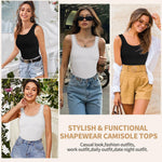 JOYSHAPER Shapewear Tummy Control Tank Top Shapewear Camisole Cami Shaper Tank Tops for Women Shapewear Tops White M