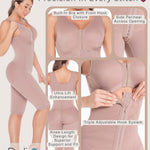 FAJAS DISENOS D'PRADA DELIÉ - Shapewear for Women Post Surgery High Compression Stage 2 Colombian Full Body Faja Front Hooks