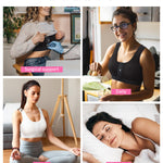 BRABIC Front Closure Compression Full Coverage Bras for Women Post Surgery Everyday Black