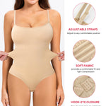 Nebility Shapewear Bodysuits Women Clothing Tummy Control Seamless Full Body Shaper Waist Trainer Jumpsuits Top(Beige,Small)