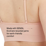 SPANX SPANXsmooth EcoCare Seamless Shaping Longline Bralette - Comfortable Everyday Bralette - Women's Bra with No Underwire - Vintage Rose - Medium