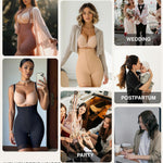 Lover-Beauty Fajas Colombianas Shapewear for Women Tummy Control Strapless Body Shaper Butt Lifting Shorts Postpartum Faja, Sienna, XL