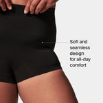 SPANX SPANXshape ExtraOrdinary Boyshort - Sculpting Compression - Women's Shapewear Underwear - Recycled Nylon Fabric Blend - Very Black - Medium