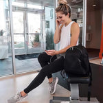 FULLSOFT Buttery Soft Black Leggings for Women - High Waisted Tummy Control No See Through Workout Clothes for Women Yoga Cycling Spandex Tights Butt Lifting Pants Fitness Clothing(Black,L-XL)