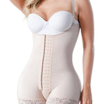 Sonryse TR66BF Butt Lifter Postpartum Girdles Shapewear Body Shaper Extra Firm Control for Women Fajas Colombianas Reductoras y Moldeadoras Beige 4XL