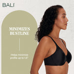 Bali womens Passion for Comfort Underwire Df3385 minimizer bras, Black, 34DD US