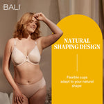 Bali Women's Comfort Revolution Front-Close Shaping Underwire Bra, Nude,38C