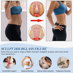 GainKee Waist Trainer Cincher for Women Corset Shapewear with Hooks Faja Colombiana Tummy Control Underbust Body Shaper Black S