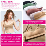 selizo Sports Bras for Women, 6 Pcs Pack: V Neck Cami Bralettes, M-L