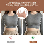 OEAK Womens Wireless Jelly Bras Comfortable Push Up Bra No Underwire Gel Bra Full Support Lift Everyday Seamless Tshirt Bras Latte Leopard XXL