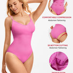 Nebility Bodysuits for Women Tummy Control Body Suits Seamless Shapewear V Neck Body Shaper