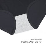 FallSweet No Show High Waist Briefs Underwear for Women Seamless Panties,Pack of 4 (Black4, XL)