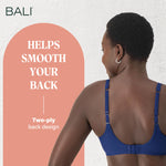Bali womens Bali Women's One Smooth Ultra Light Convertible Df3439 Full Coverage Bra, In the Navy, 36C US