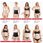 Nebility Waist Cincher Shapewear Tummy Control Plus Size Waist Trainers for Women Belly Trimmer Body Shaper Corset Girdle(M,Black Normal Size)