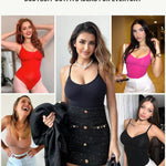FeelinGirl Body Shaper for Women Tummy Control Seamless Shapewear Bodysuit Thong Slimming Body Shaper 3XL-4XL