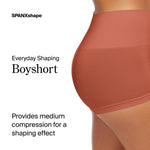 SPANX SPANXshape Everyday Shaping Boyshort - Comfortable Core Control Shapewear Underwear - Invisible Under Clothes - No-Show - Sedona - Medium