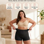 SHAPERMINT Tummy Control Shapewear - Body Shaper Tummy Control Boyshort, Body Shaper for Women, Plus Size Shapewear Black