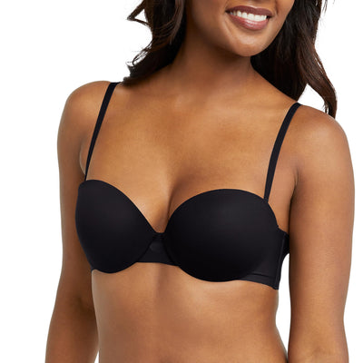 Maidenform Womens Dreamwire Multi-Way Underwire Bra, Strapless 6-Way Convertible Bra, Black, 36C US