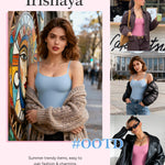 Irisnaya 2-Pack Pink Blue Bodysuits Shapewear for Women Square Neck Black Body Suit Tummy Control Shapewear Slimming